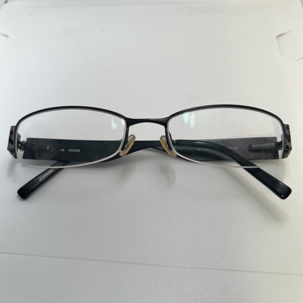 Guess Eyeglasses Frame GU1584ST BLK Leopard print Half Rim  Frame 52[]18 135 mm